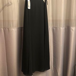 Black formal skirt